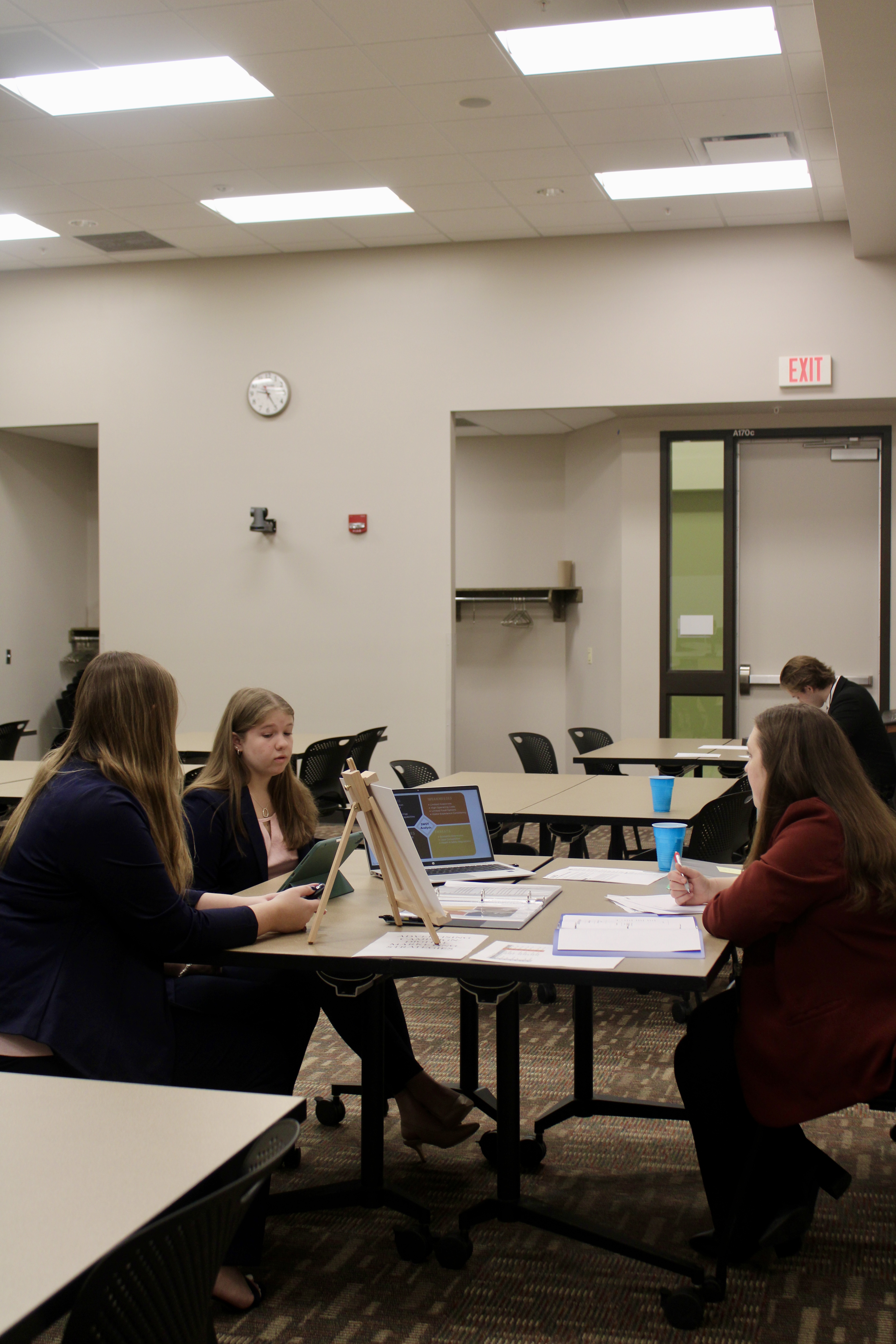 Members pitching their marketing campaign